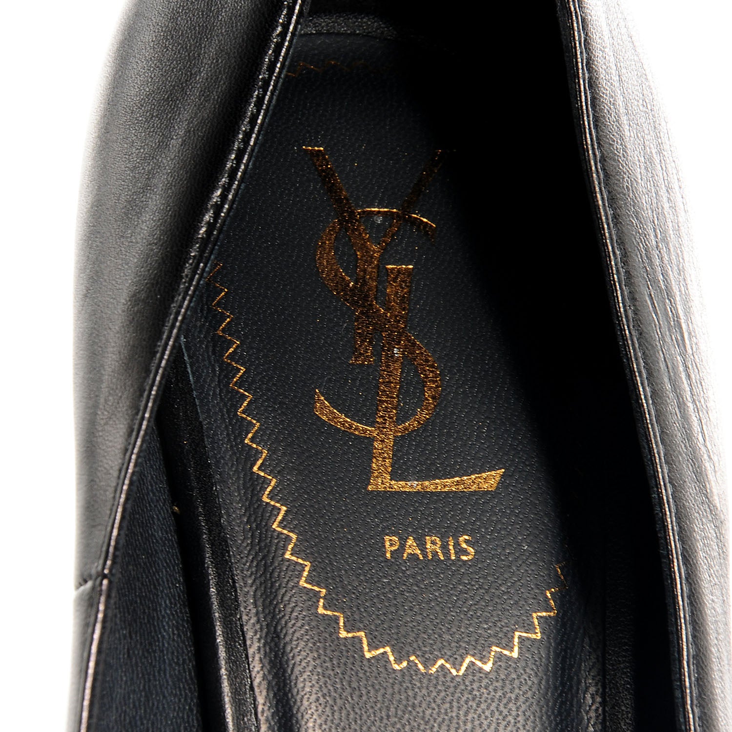 Saint Laurent Calfskin Tribute 105 Platform Pumps 41.5 Black 8 of 8