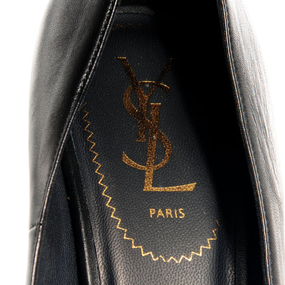 Saint Laurent Calfskin Tribute 105 Platform Pumps 41.5 Black 8 of 8