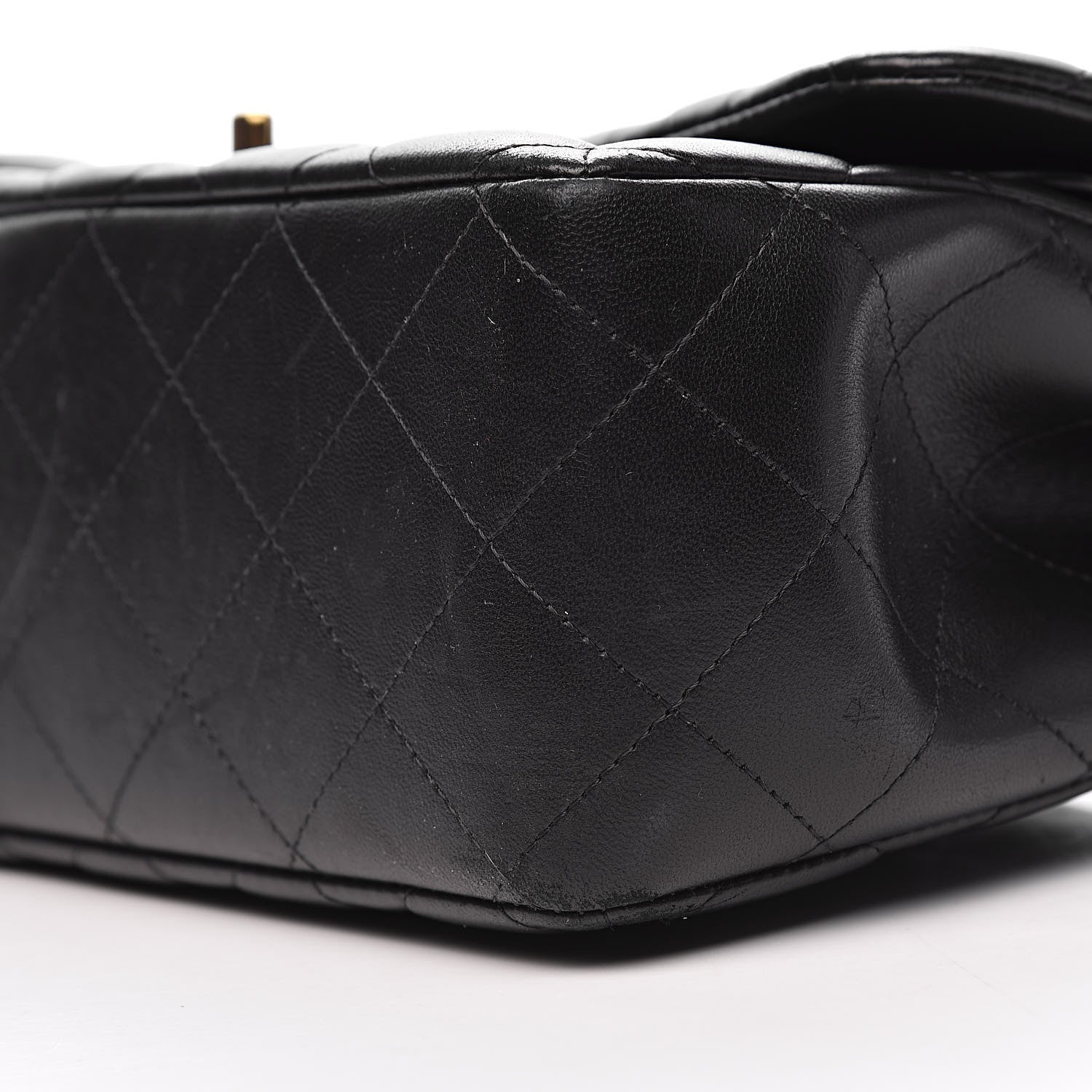Chanel Lambskin Quilted Jumbo Double Flap Black 12 of 15