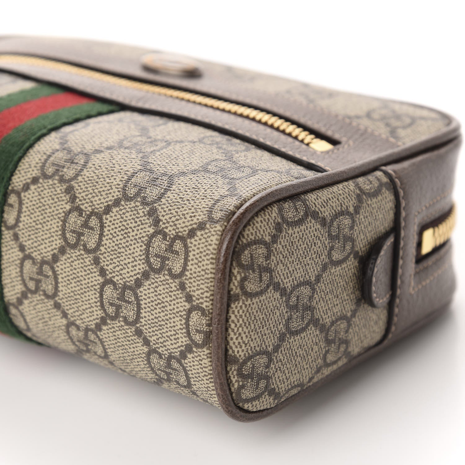 Gucci GG Supreme Monogram Web Small Ophidia Belt Bag 85 34 Dark Brown 7 of 11