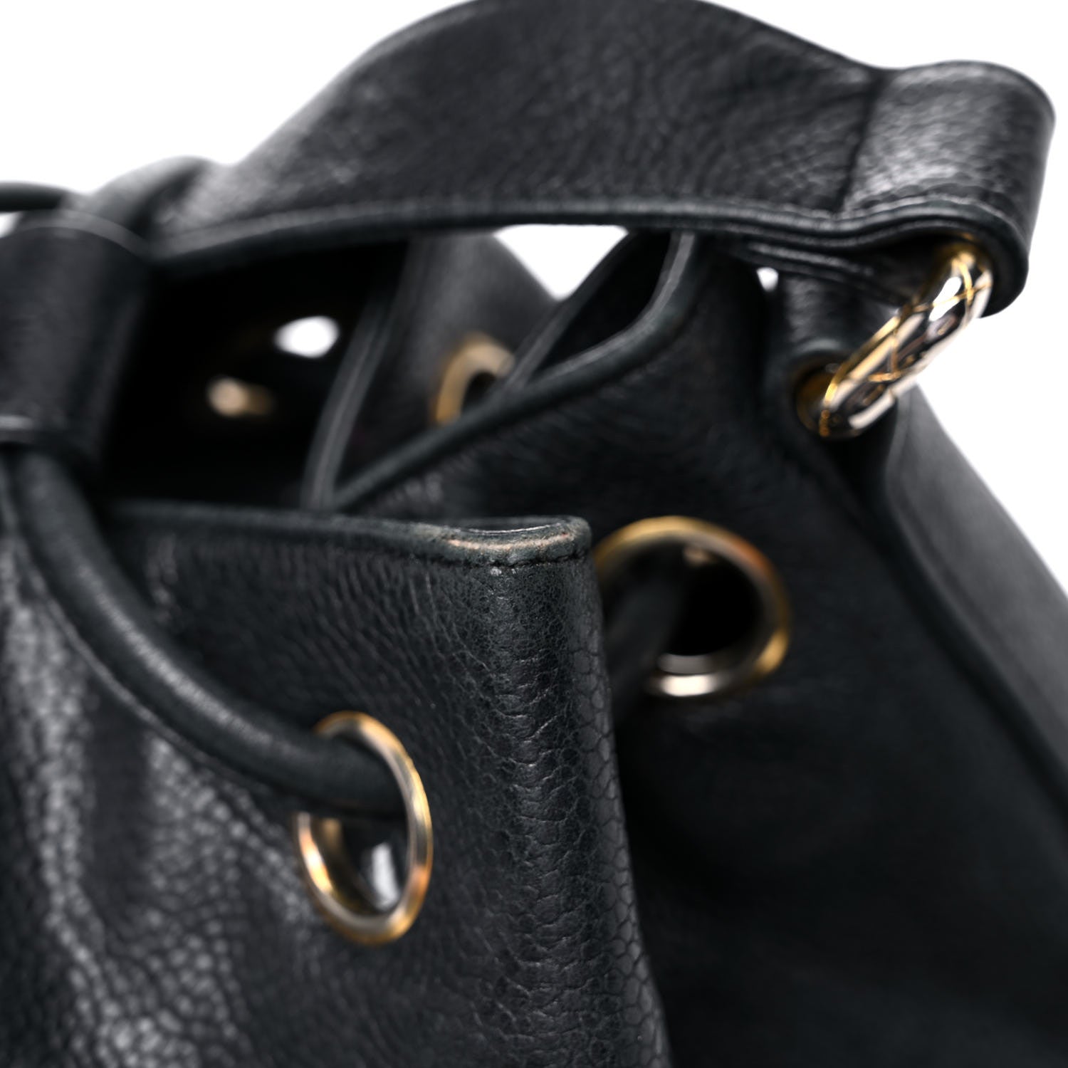 Chanel Caviar Drawstring Shoulder Bag Black 28 of 32
