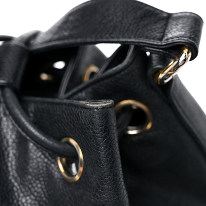 Chanel Caviar Drawstring Shoulder Bag Black 28 of 32