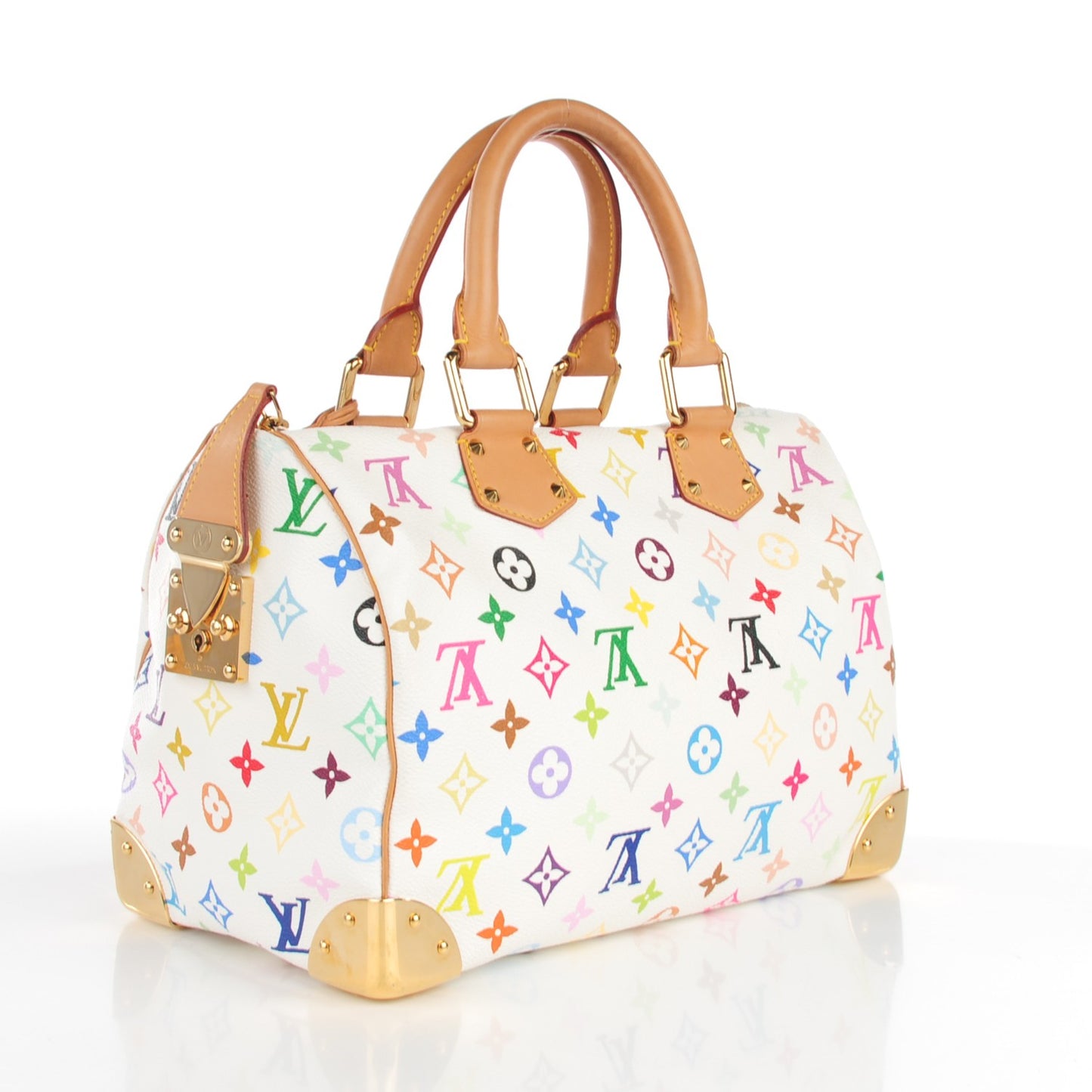 Monogram Multicolor Speedy 30 White