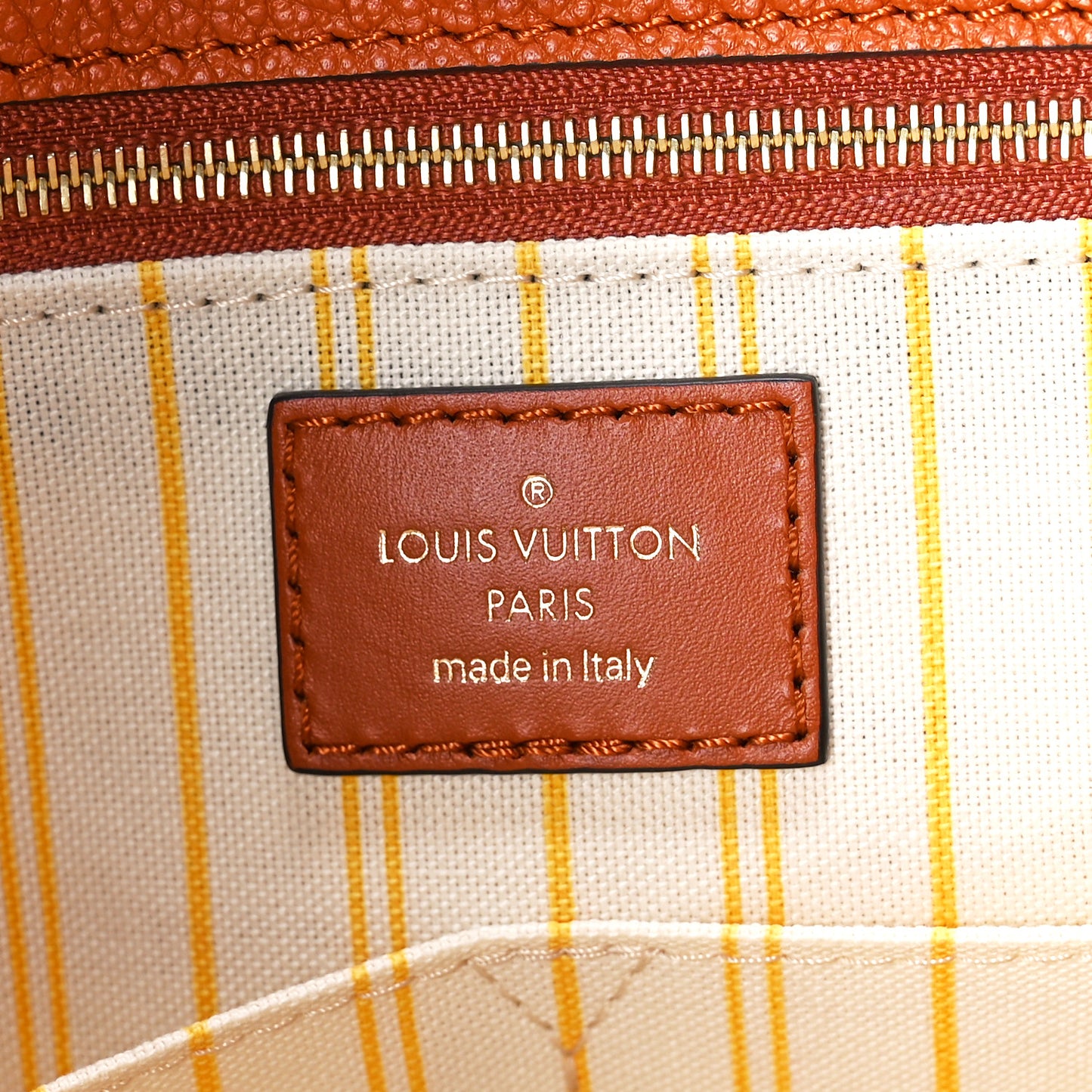Raffia Calfskin Monogram Giant Onthego MM Tan