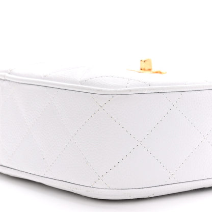 Chanel Caviar Quilted Camera Case White 11 of 16