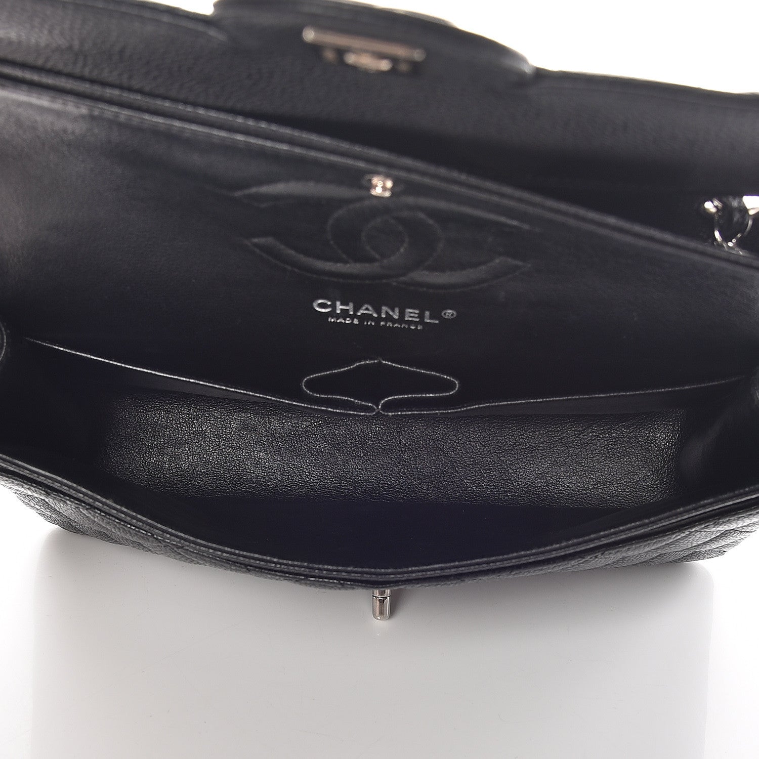Chanel Caviar Quilted Medium Double Flap Black 7 of 14