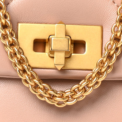Valentino Garavani Nappa Large Roman Stud Shoulder Bag Rose Cannelle 7 of 9