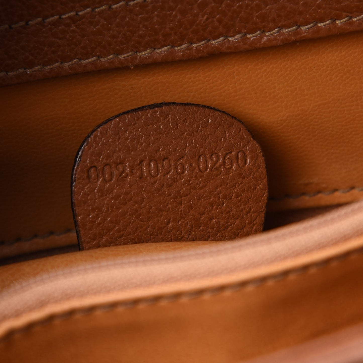 Calfskin Bamboo Top Handle Tote Brown