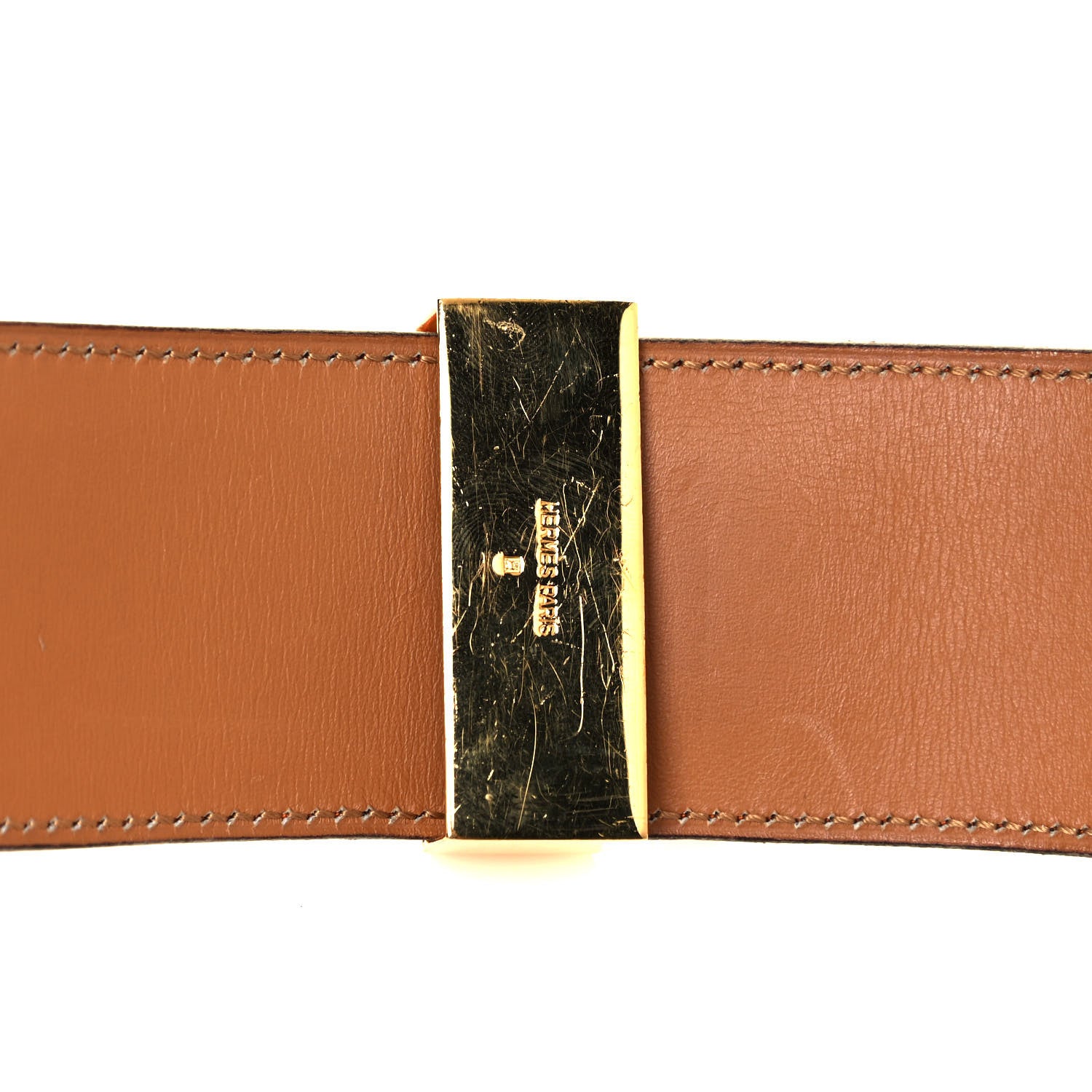 Hermes Pecari Collier De Chien CDC Belt 80 Orange 6 of 9
