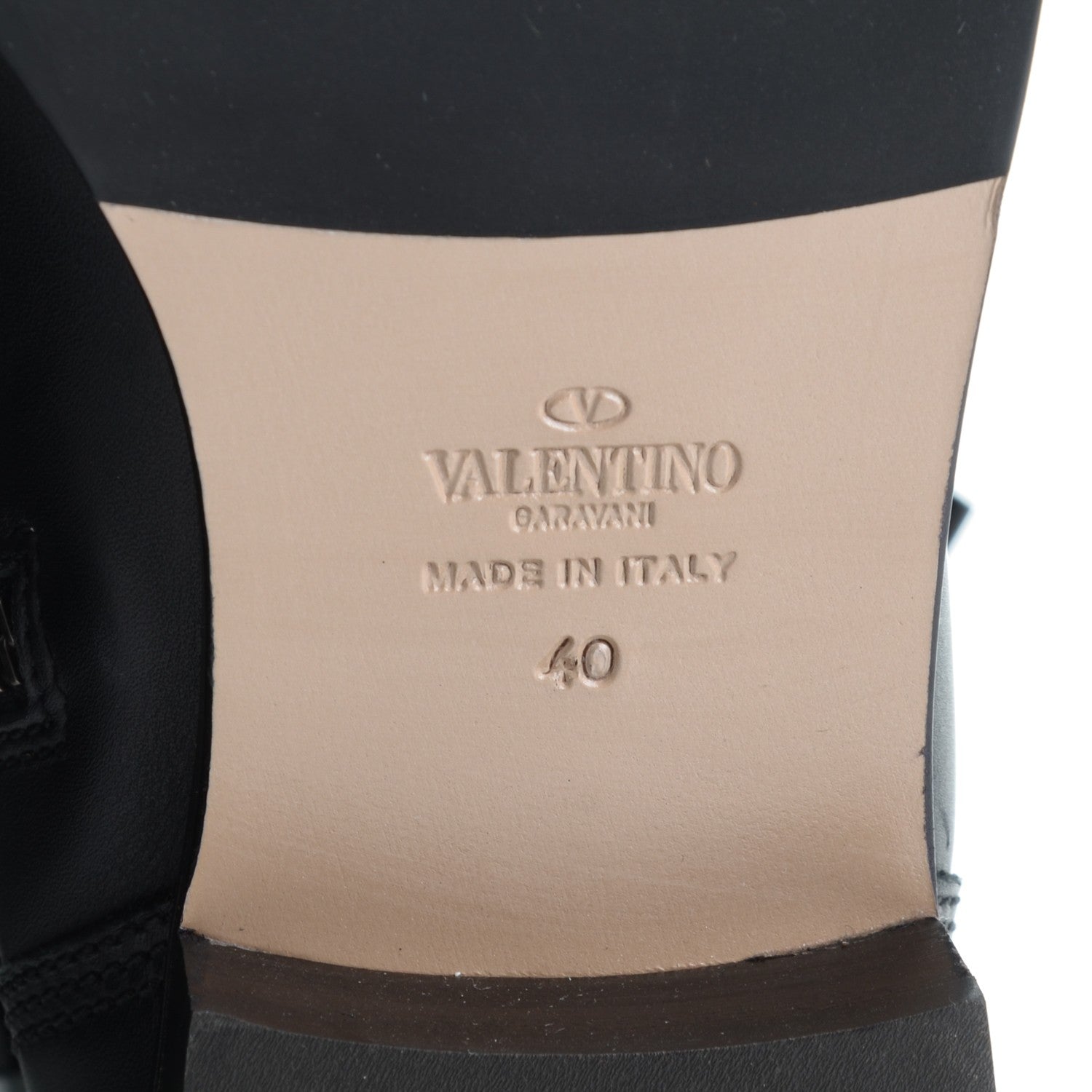 Valentino Garavani Soft Nappa Ascot Ribbon Lace-Up Riding Boots 40 Black 6 of 8