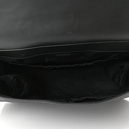 Gucci GG Supreme Monogram Web Messenger Diaper Bag Black Grey 5 of 10
