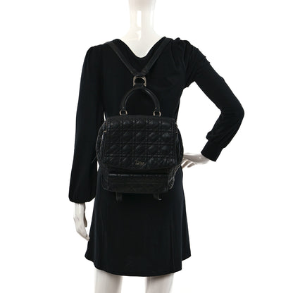 Christian Dior Lambskin Cannage Large Stardust Backpack Black 2 of 11
