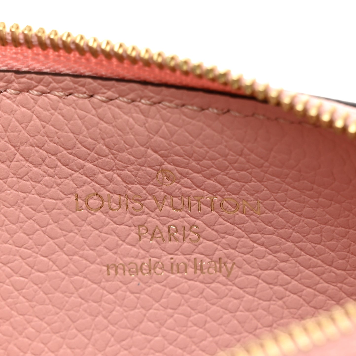 Empreinte Zipper Card Holder Rose Poudre
