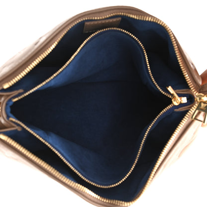 Louis Vuitton Lambskin Embossed Monogram Coussin PM Taupe 5 of 12