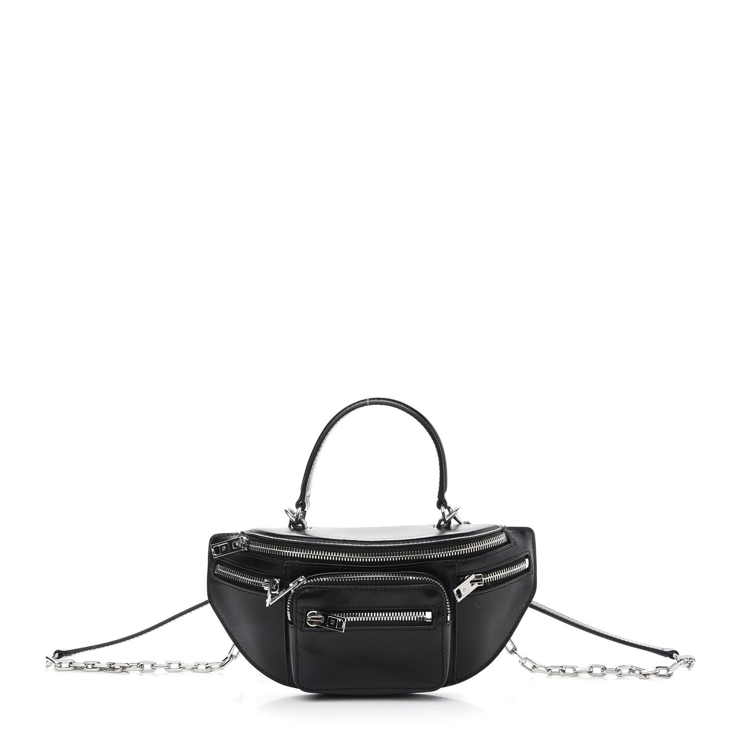 Alexander Wang Calfskin Mini Attica Top Handle Belt Bag Black 1 of 9