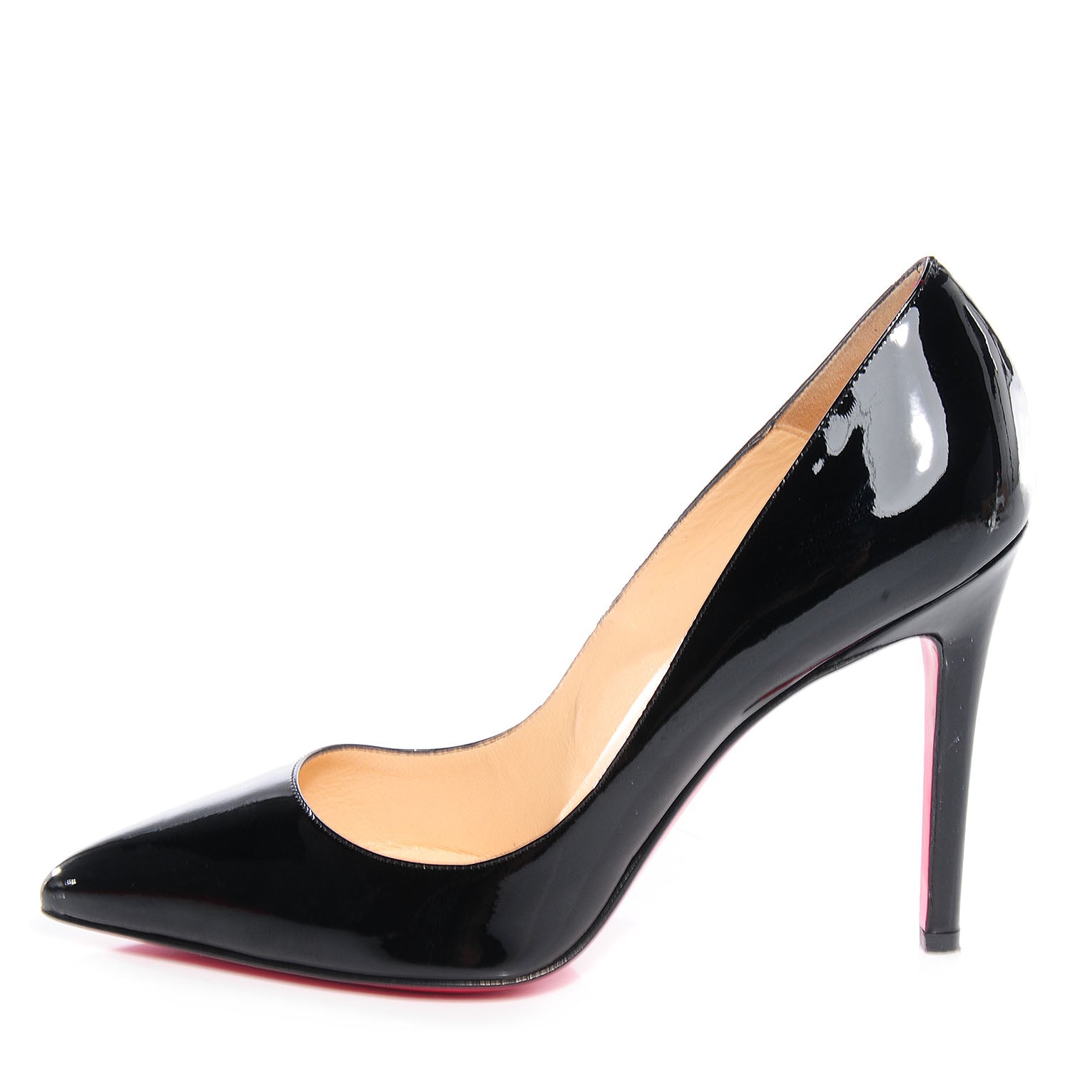 Christian Louboutin Patent Pigalle 85 Pumps 37 Black 1 of 7