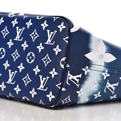 Louis Vuitton Monogram Escale Neverfull MM Blue 9 of 10