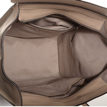 Celine Drummed Calfskin Mini Luggage Dune 5 of 9