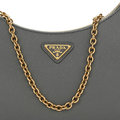 Prada Saffiano Re-Edition 2005 Shoulder Bag Ardesia 8 of 11