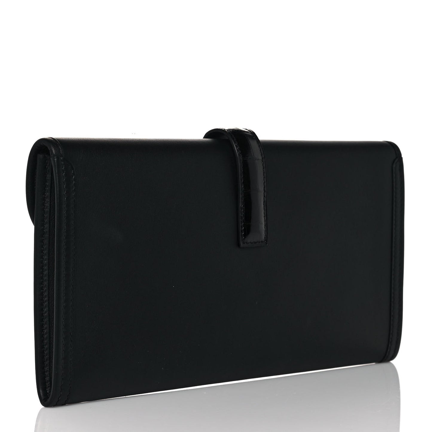 Swift Shiny Alligator Jige Elan 29 Touch Clutch Black