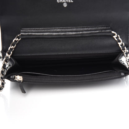 Chanel Caviar Timeless CC Wallet On Chain WOC Black 5 of 9