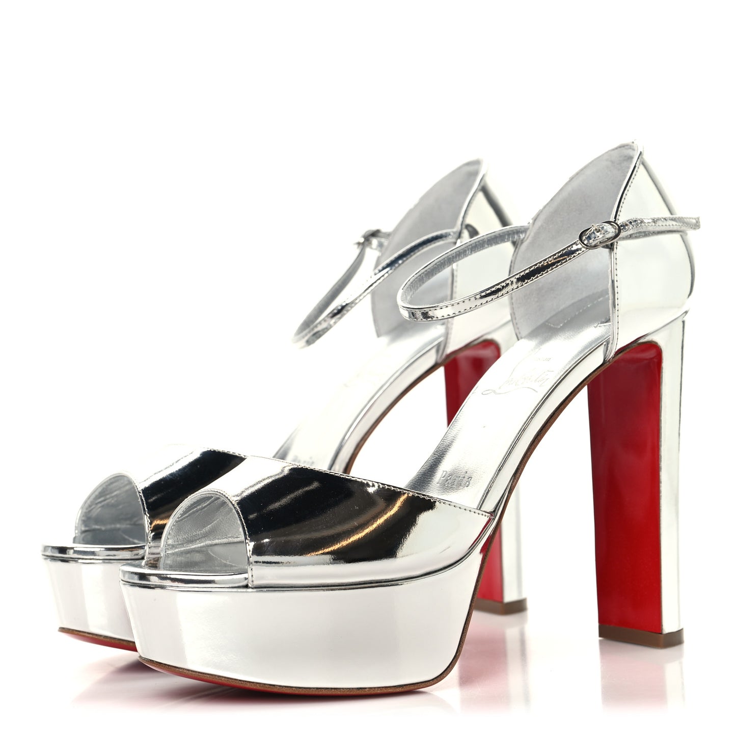 Specchio Sandaloo 130 Sandals 39.5 Silver