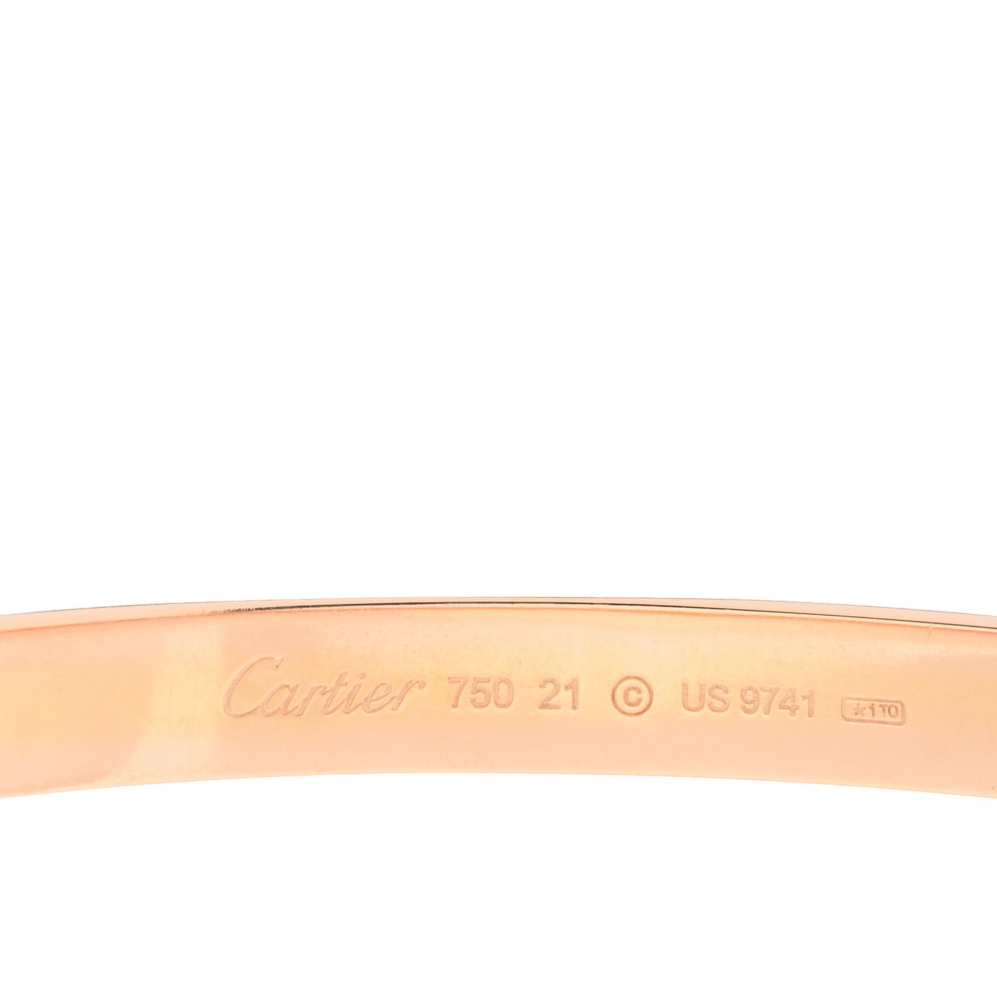 18K Pink Gold LOVE Bracelet 21