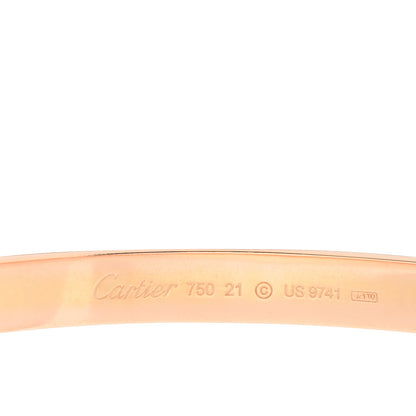Cartier 18K Pink Gold LOVE Bracelet 21 3 of 5