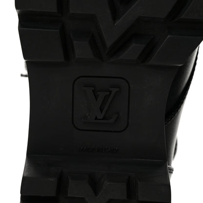 Louis Vuitton Calfskin Monogram Territory Flat Ranger Boots 39.5 Black 7 of 10