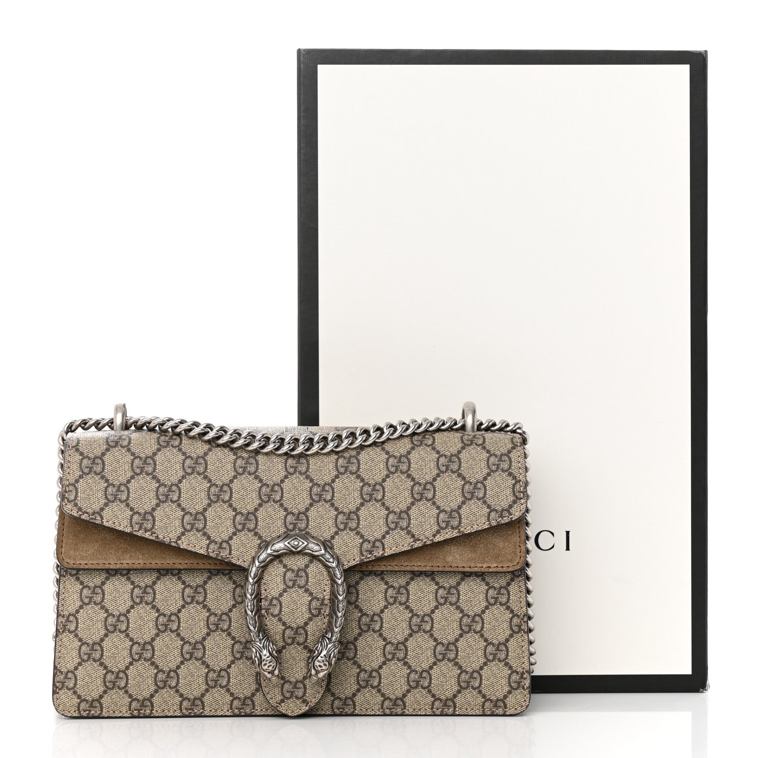 Gucci GG Supreme Monogram Small Dionysus Shoulder Bag Taupe 16 of 16