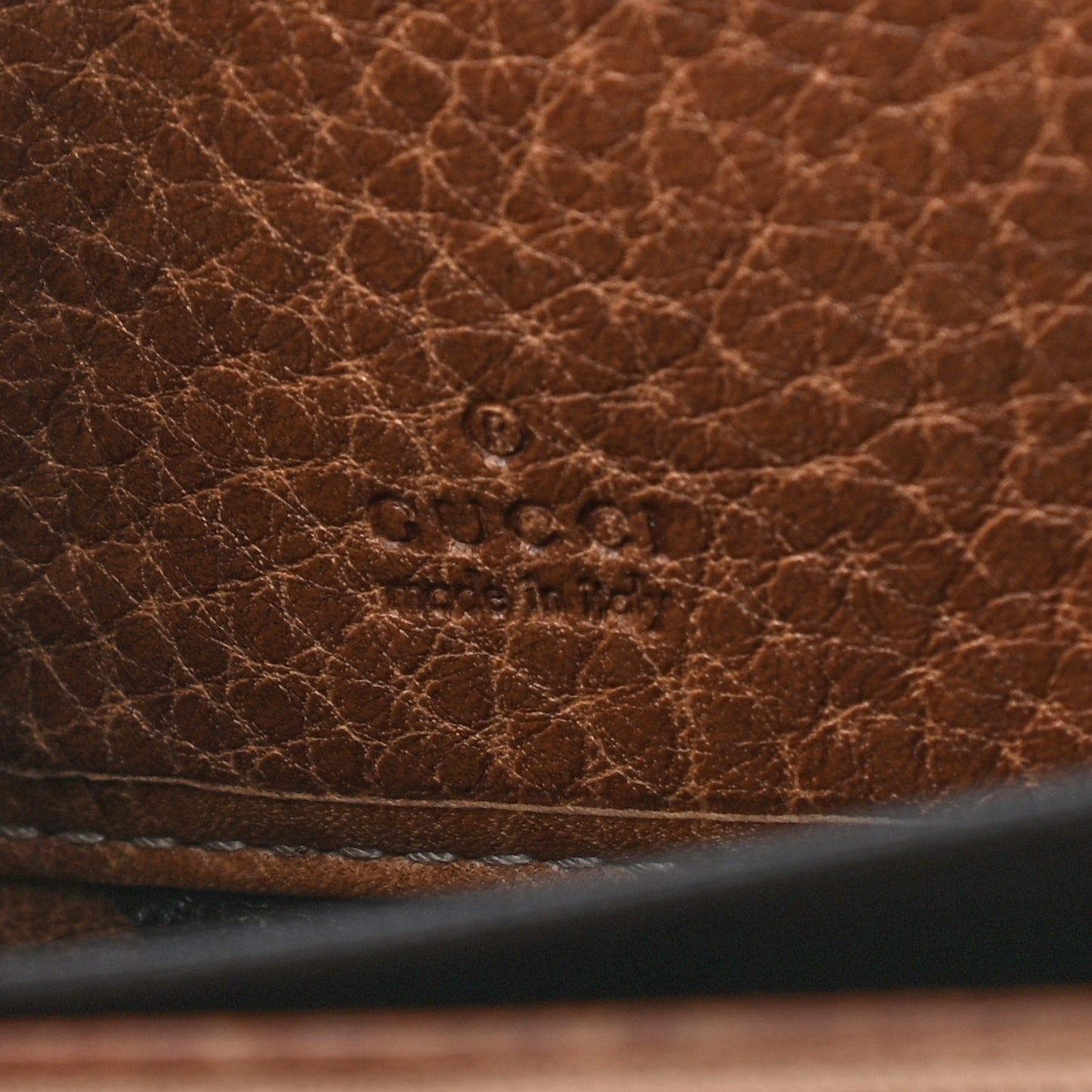 Guccissima Bamboo Tassel Zip Around Wallet Natural Brown