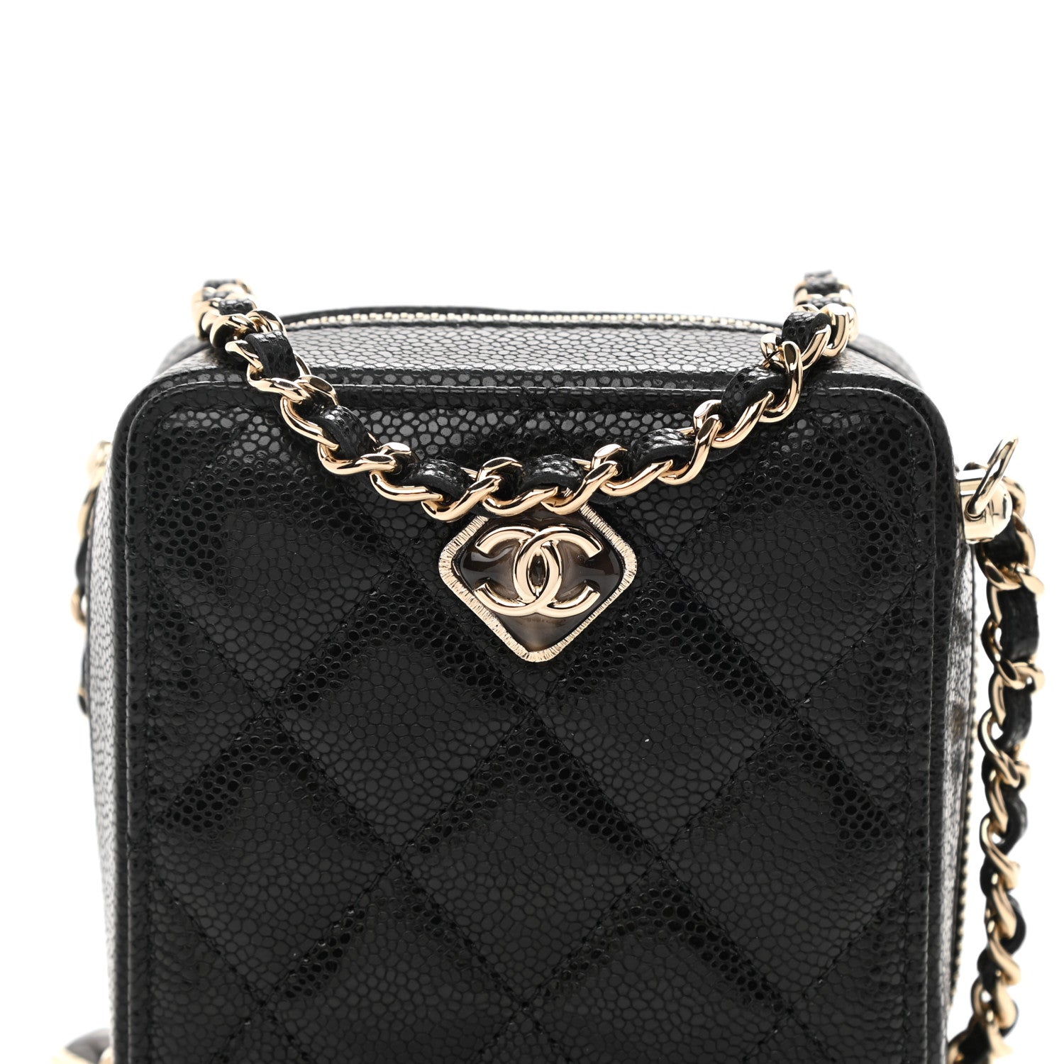 Chanel Caviar Quilted Clutch With Chain Black 8 of 9