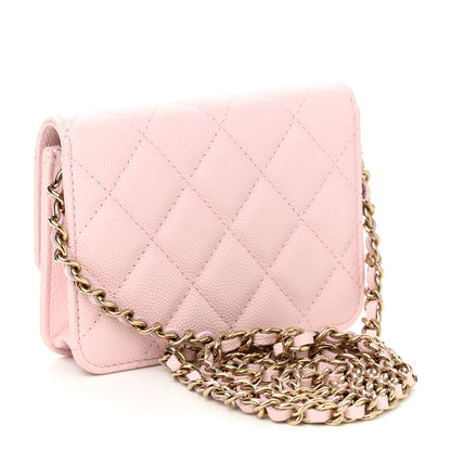 Chanel Caviar Quilted Mini Chain Bag Pink 3 of 12