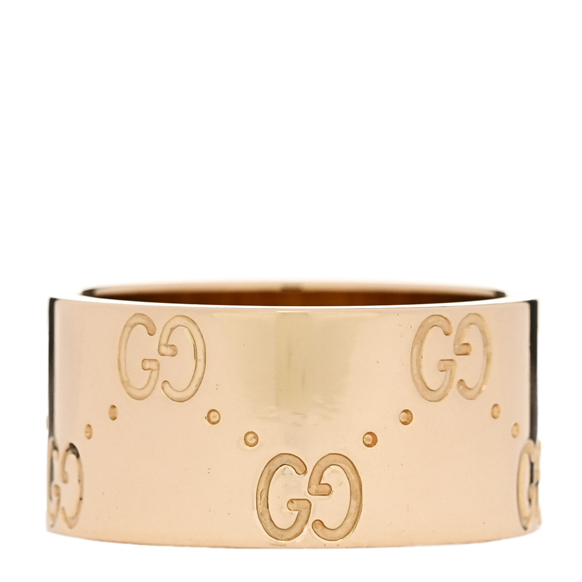18K Yellow Gold 9mm Icon Band Ring 46 3.75