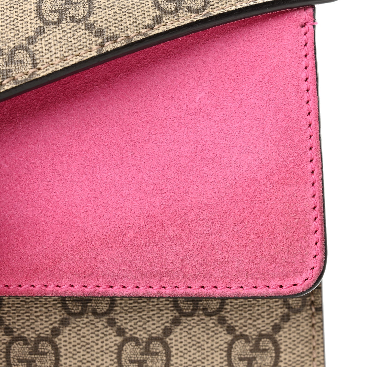 Gucci GG Supreme Monogram Small Dionysus Shoulder Bag Pink 13 of 14