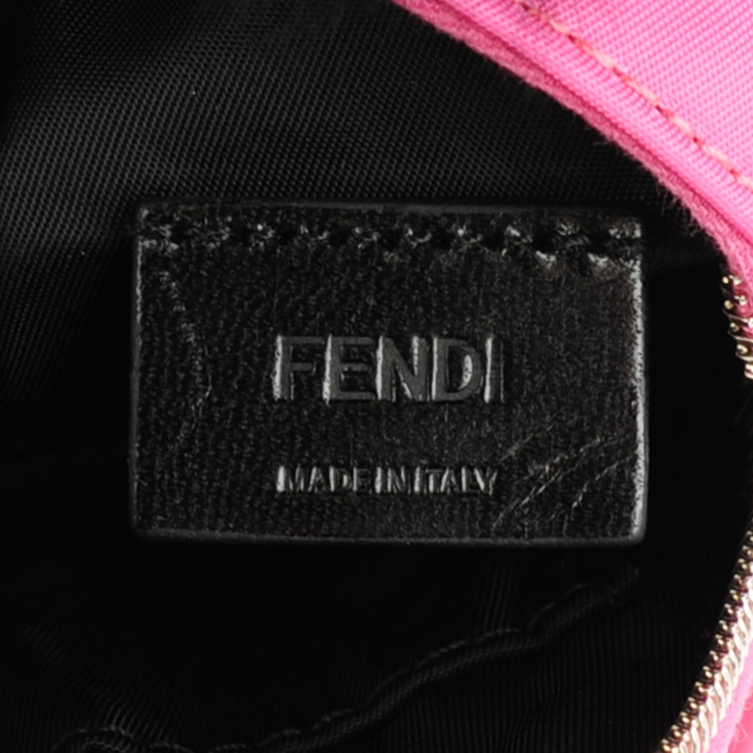 Fendi Nylon Shiny Nappa Nutria Fox Fur Monster Eyes Mini Backpack Charm Lollypop Rosa Fluo Multicolor 7 of 8