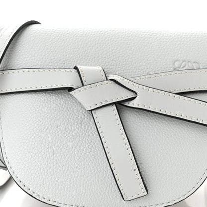 Loewe Pebble Grain Calfskin Mini Gate Bag Kaolin 6 of 8