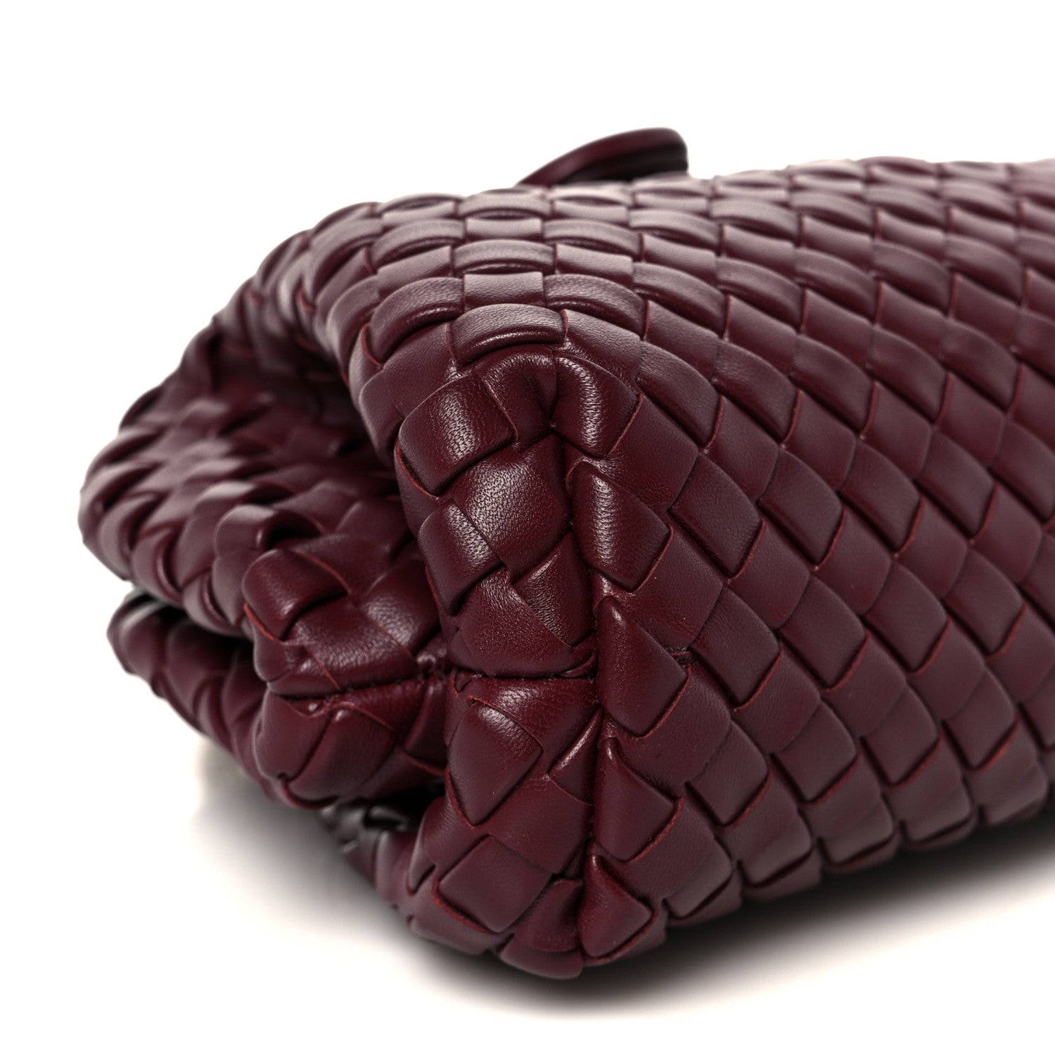 Bottega Veneta Nappa Intrecciato Small The Lauren 1980 Clutch With Chain Barolo 10 of 11