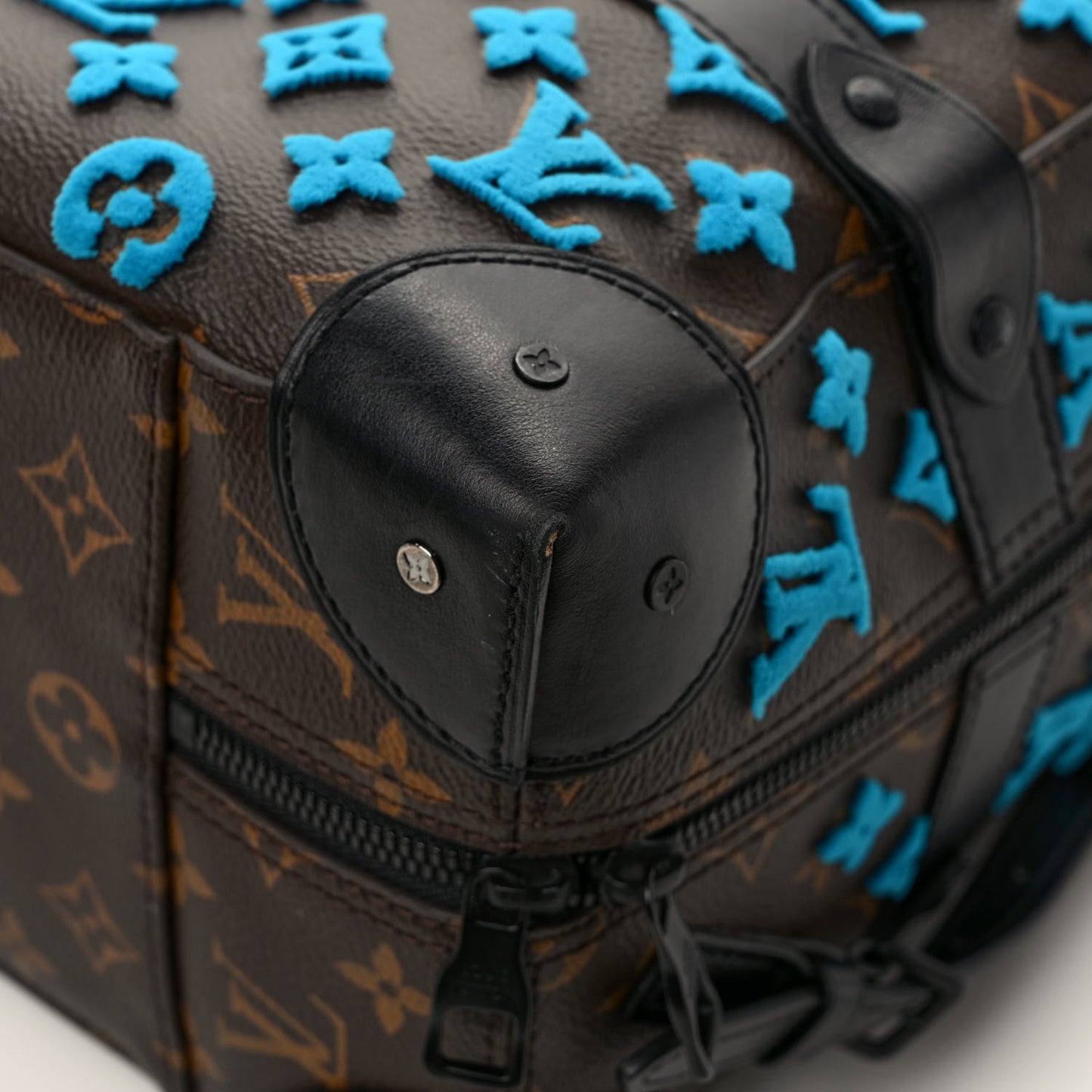 Monogram Tuffetage Soft Trunk Backpack PM Turquoise