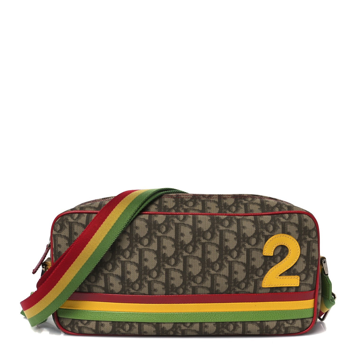 Christian Dior Monogram Rasta Messenger Bag Beige 1 of 10