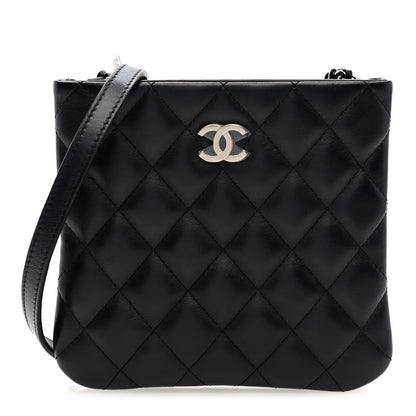 Chanel Lambskin Quilted Crossbody Bag Black 1 of 10