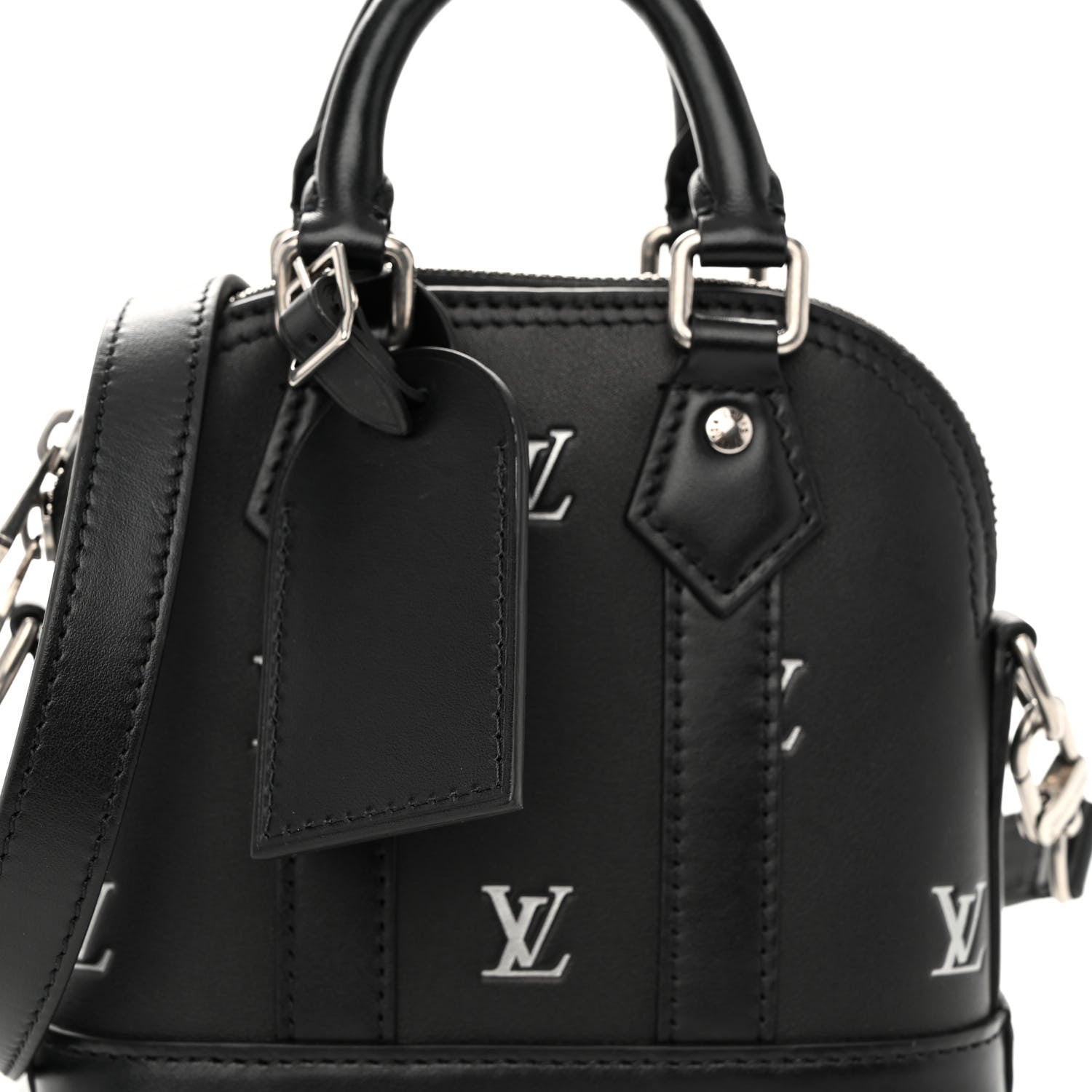 Louis Vuitton Nano Alma Black Silver 8 of 10