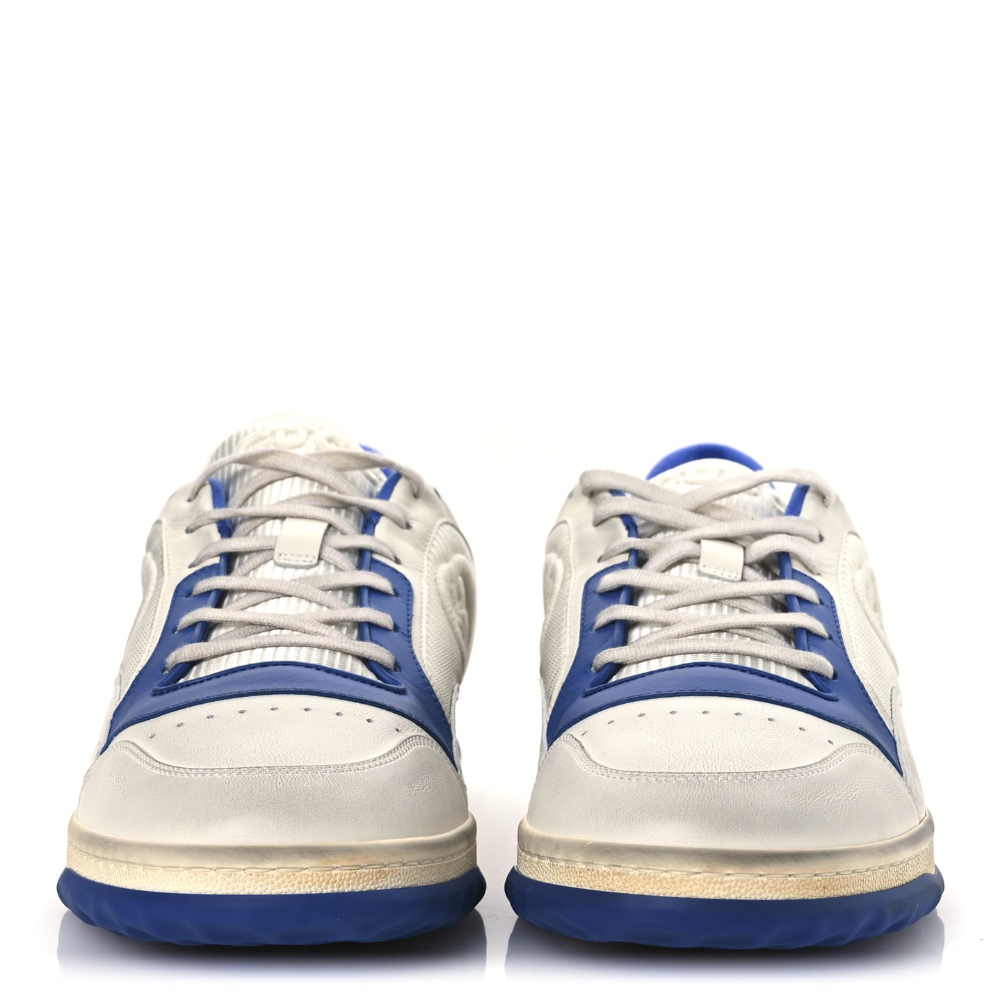 Dali Soft Calfskin Mens Mac80 Sneakers 11.5 Off White Blue