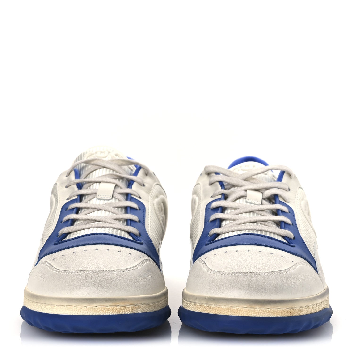 Gucci Dali Soft Calfskin Mens Mac80 Sneakers 11.5 Off White Blue 3 of 14