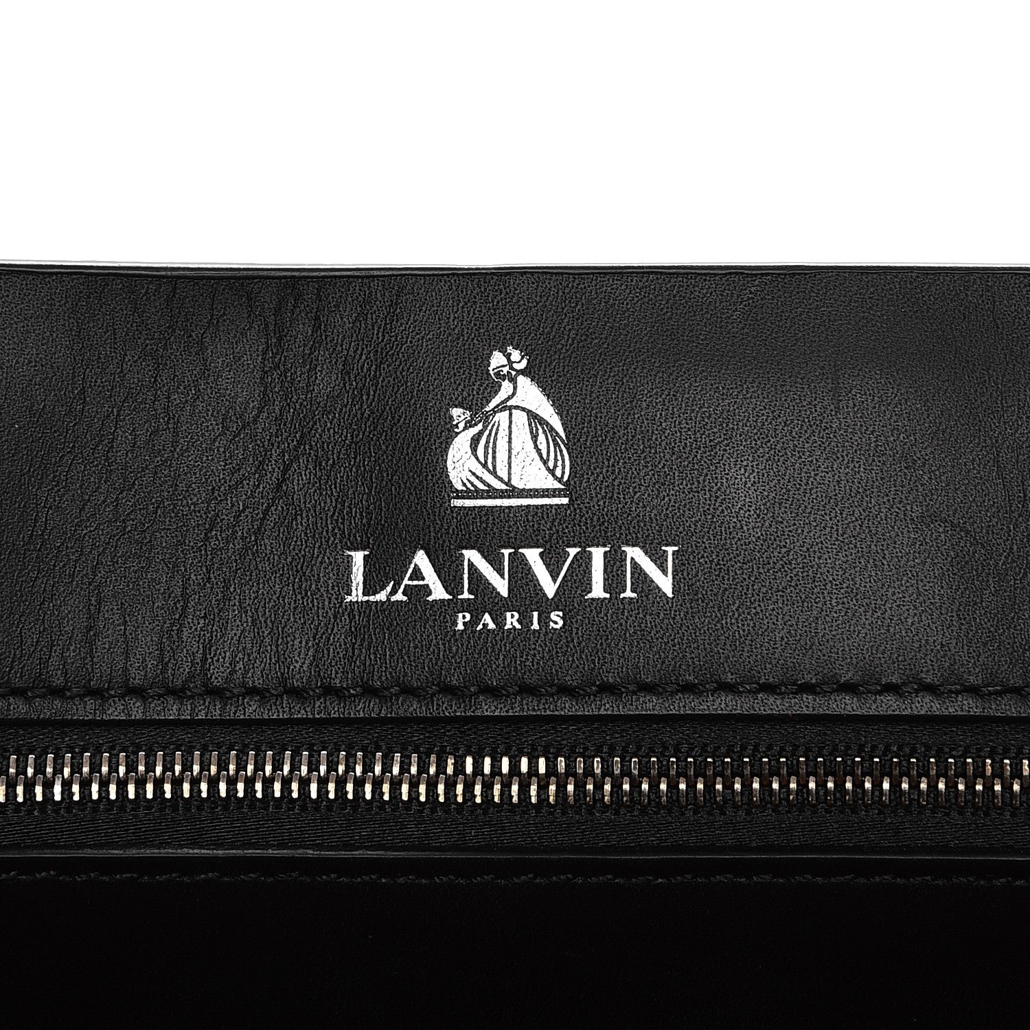 Lanvin Hammered Calfskin Large Happy Edgy Shoulder Bag Black 6 of 8