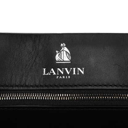 Lanvin Hammered Calfskin Large Happy Edgy Shoulder Bag Black 6 of 8