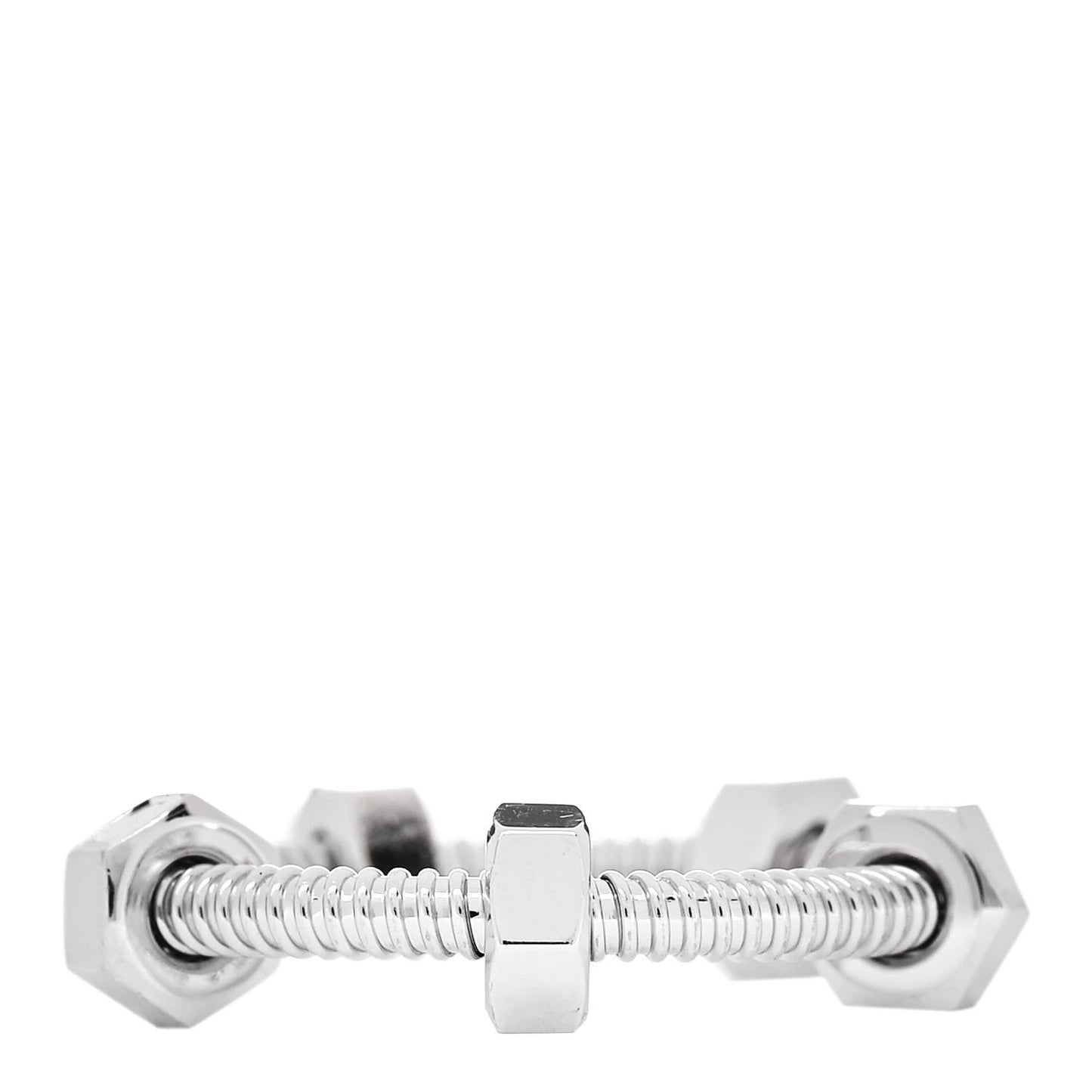 18K White Gold Ecrou De Cartier Ring 58 8.5 57 8