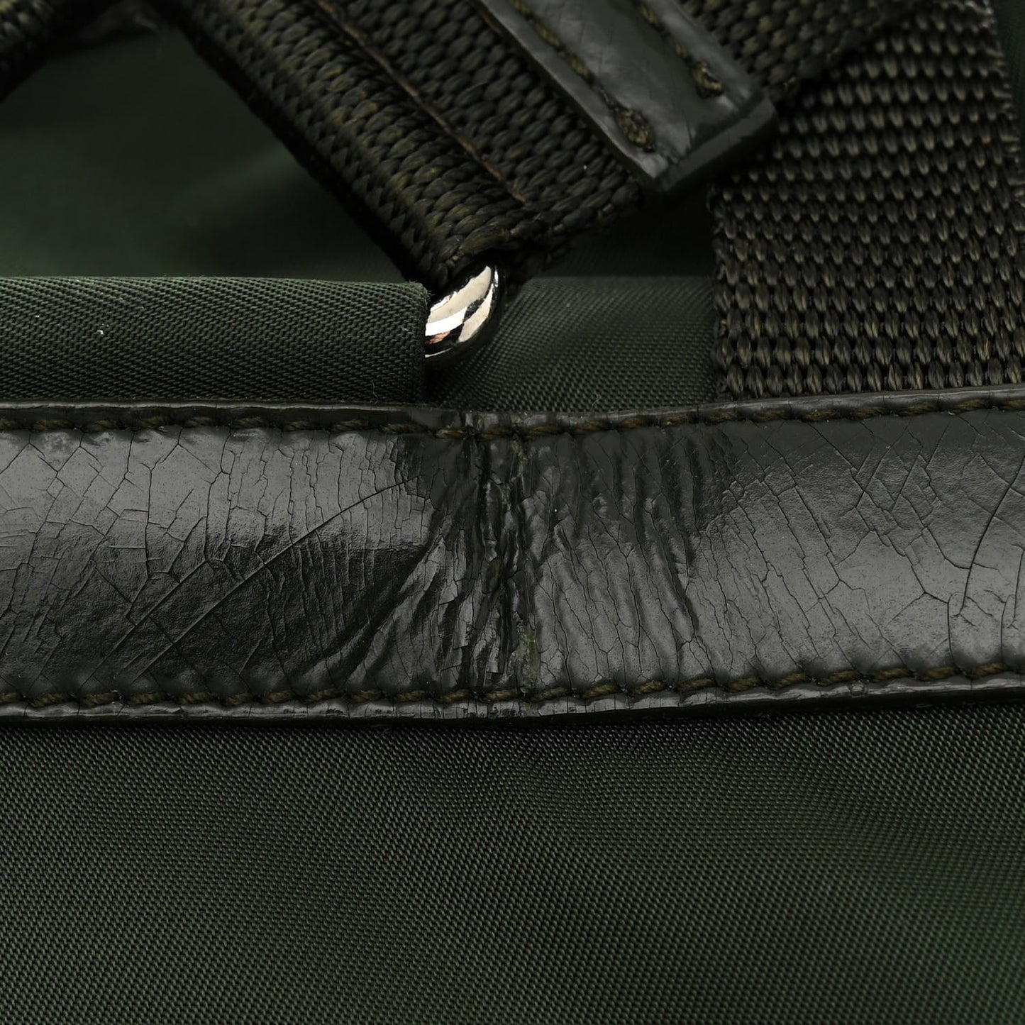 Nylon Vela Small Backpack Green