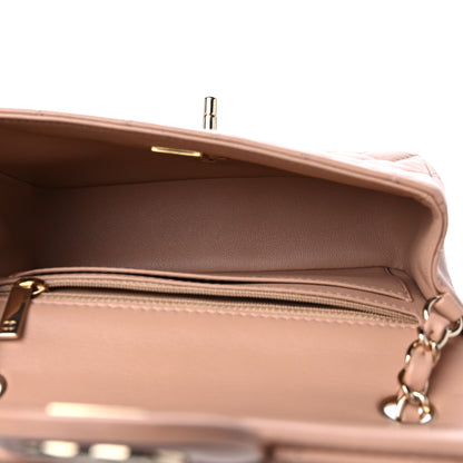 Chanel Lambskin Quilted Mini Rectangular Flap Beige 5 of 10