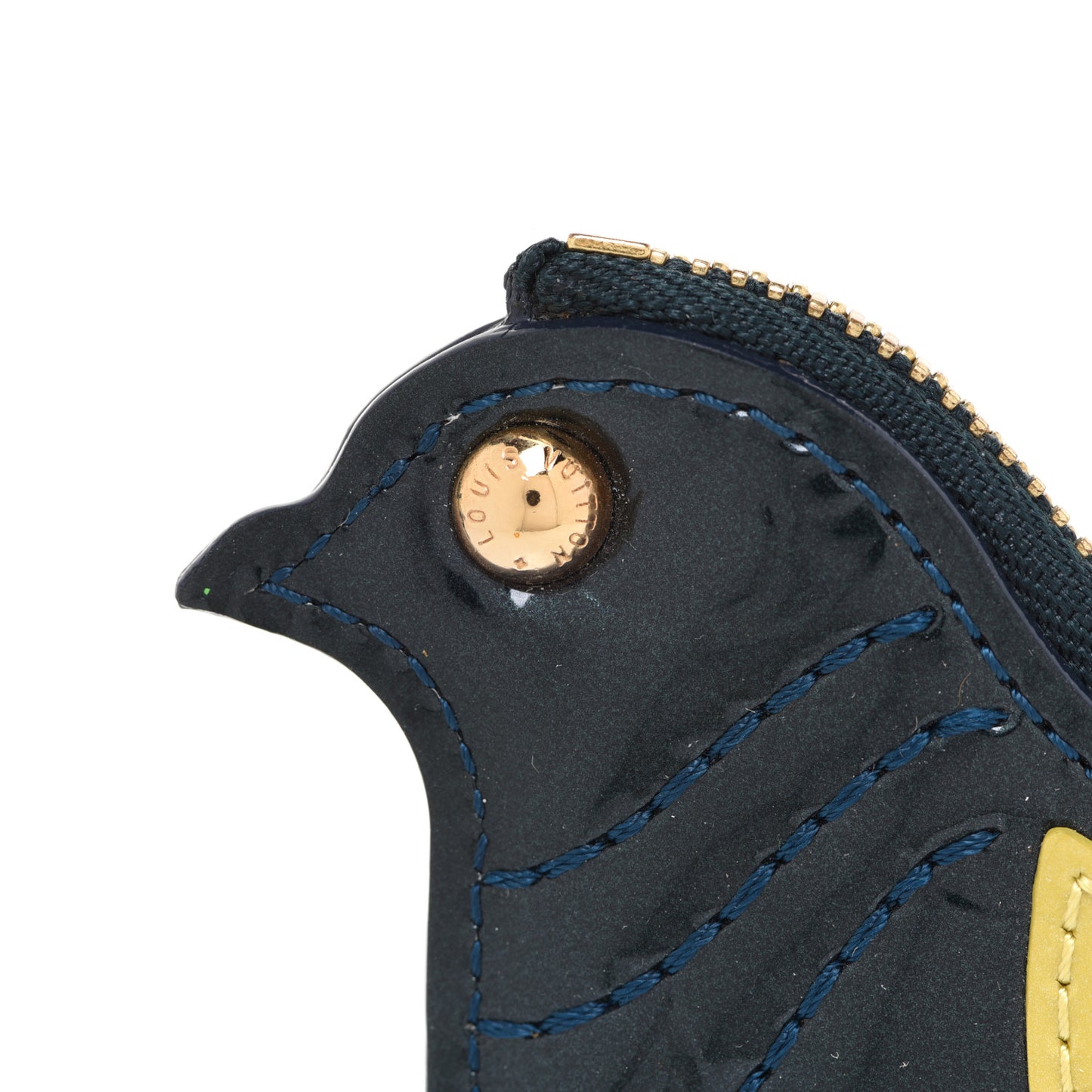 Vernis Oiseau Songbird Coin Purse Wallet Blue Nuit